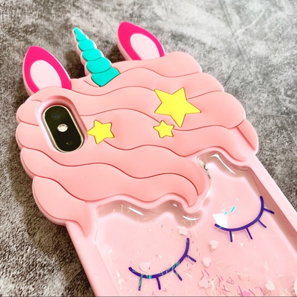 New iPhone XS Max 6.5” Pink Unicorn Case - Picture 3 of 5